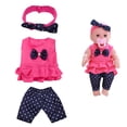 thumbnail image 3 of Lekihaqq Reborn Doll Girl Clothes Dress Outfit Costume Cotton Christmas Party Gift Toddler, 3 of 7