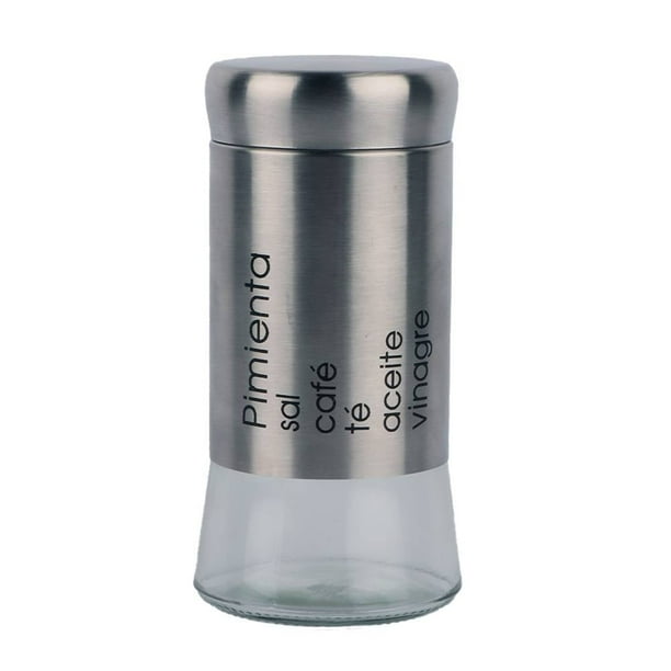 Salero Prichos Everyday Metal y Vidrio