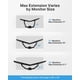 thumbnail image 3 of Soporte Doble Monitor HUANUO Negro Ajustable con Montaje VESA y Abrazadera C para Pantallas de 13 a, 3 of 9
