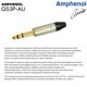 thumbnail image 3 of Cable TRS Estéreo WBC-PRO-Quad Negro Ultra Silencioso y Flexible con Conectores Amphenol de Oro 60 P, 3 of 7