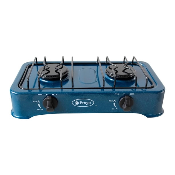 Parrilla Fraga P802 A Gas 2 Quemadores Porcelanizada azul 1 Fraga P802