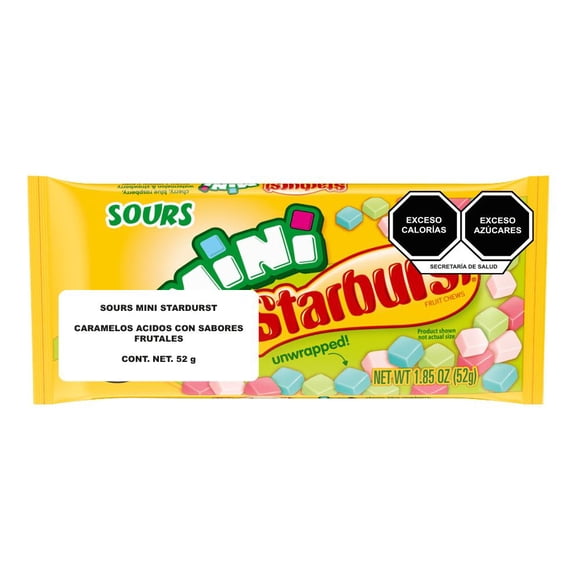 Caramelos masticables Starburst Minis Masticable Acido 52g