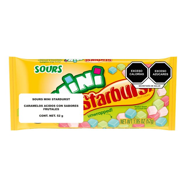 Caramelos masticables Starburst Minis Masticable Acido 52g