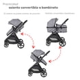 thumbnail image 4 of Carriola D Bebe Travel System King Con Autoasiento 1a Etapa Gris, 4 of 7