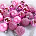 thumbnail image 3 of Xihbxyly Bolas de Navidad para Árbol, Adornos Colgantes Galvanizados, Bolas de Plástico con Purpurina, Juego de 24 Piezas, Diseño Irrompible, Decoración Navideña Multiusos, Hogar, Fiesta, Boda, 3 Cm, 3 of 4