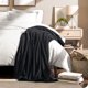 thumbnail image 3 of Bare Home Manta de Felpa Polar de 300 G/M², Microfibra Mullida, Suave y Afelpada, Tamaño Twin/Twin XL, Color Negro, 3 of 7