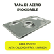 thumbnail image 3 of Paquete De 4 Tapas Para Inserto De 1/4 Alto 16 De Acero Inoxidable APL61, 3 of 4