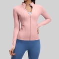 thumbnail image 1 of TaTaai Ladies Slim Fit Yoga Sports Jacket Fashion Nude Feeling Tight Fitness Outerwear for Running Training Workout Gym Daily Wear Gift, 1 of 8