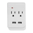thumbnail image 1 of Multicontacto Doble Igoto 2 Entradas USB 2.1 A Blanco AM06, 1 of 3