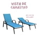 thumbnail image 4 of Camastro Reclinable Metálico Textileno Azul Jardín Alberca Terraza, 4 of 5