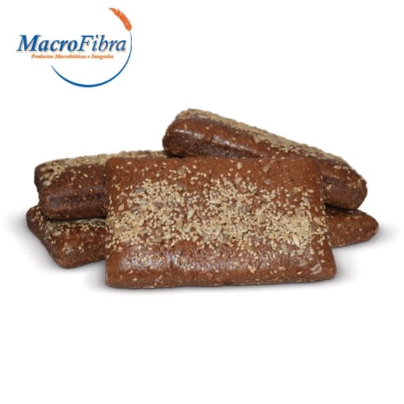 Pan Chapata Centeno Macrofibra Integral sin Azucar Vegano sin Lactosa Macrobiotico E Integral 3 Paq c/5 Pzas