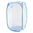 thumbnail image 4 of KALLORY De Lavandería Plegable Azul Con Asas Y Bolsillo Lateral Para Ropa Sucia Y Detergente, 4 of 8