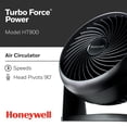 thumbnail image 2 of Ventilador circulador de aire Honeywell HT-900 TurboForce Black, paquete de 4, 2 of 7