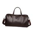 thumbnail image 2 of Bolsa de viaje deportiva para gimnasio, para adultos, con correa de hombro ajustable marrón, 2 of 9