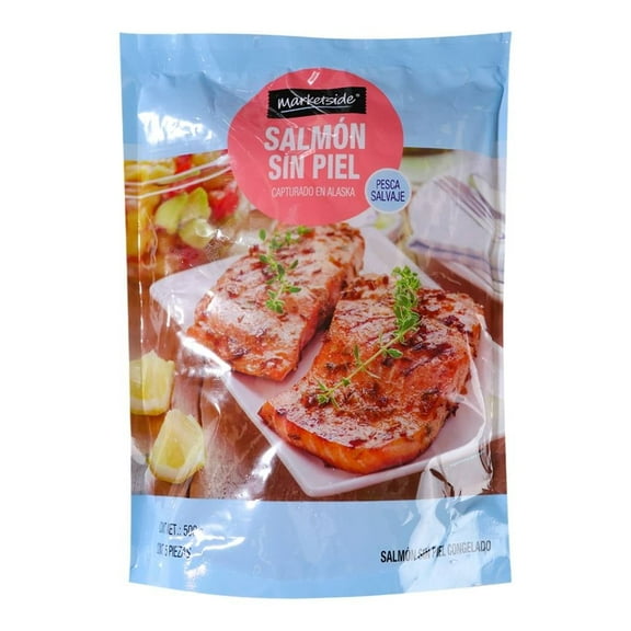Filete de Salmón Marketside sin Piel, Pesca Salvaje, 500 g