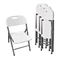 thumbnail image 1 of SET DE 4 SILLAS PLEGABLES DE PLASTICO COLOR BLANCO, 1 of 7