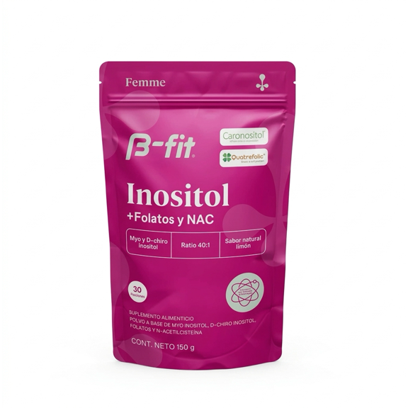 B-FIT Inositol Mezcla Óptima 150g Suplemento Alimenticio En Polvo Sin Gluten