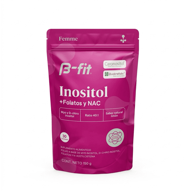 B-FIT Inositol Mezcla Óptima 150g Suplemento Alimenticio En Polvo Sin Gluten