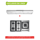 thumbnail image 2 of Combo DISA HOME Parrilla a Gas 5 Quemadores Acero Inox Y Campana Extractora de Pared Acero Inox 80 c Disa Home  40-11-0-005, 2 of 7