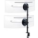thumbnail image 1 of Soporte de Computadora VIVO Negro Ultra Ancho y Ajustable para Monitores Verticales Doble de Hasta 4, 1 of 9
