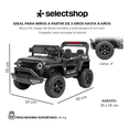 thumbnail image 2 of Carro Eléctrico Jeep Niño Montable Infantil Control Remoto Color Negro, 2 of 7