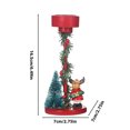 thumbnail image 2 of Candelabro europeo para árbol de Navidad • Centro de mesa de hierro navideño de 16,5x7x7 cm • Decoraciones festivas para casa y fiesta, 2 of 5