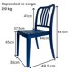 thumbnail image 2 of Fohfurniture FOH Set de 4 Sillas para Jardín y Terraza, Sillas Apilables para Exterior e Interior con Marco de Aluminio, Soporta 220 kg, Sin Montaje, 2 of 9
