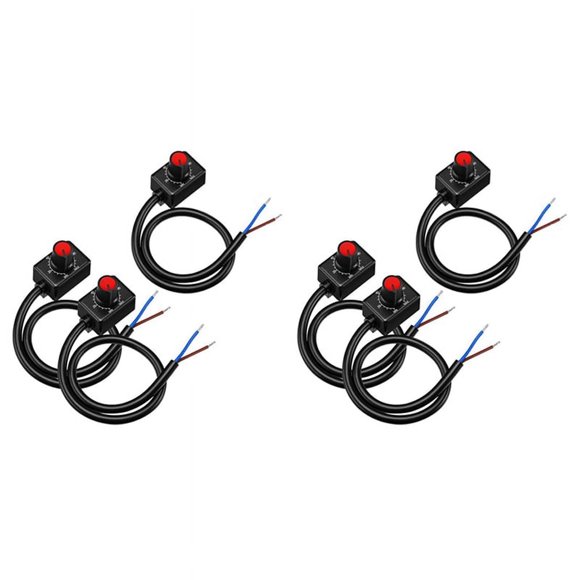 DC 0/1-10V Atenuador LED Con Perilla, Atenuador Pasivo de Bajo Voltaje Atenuación PWM para 0-10V O 1-10V Controlador LED Electrónico Regulable 6 Piezas