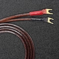 thumbnail image 4 of Hifi Ofc Speaker Wire With Spade Plug To Banana Plug Speaker Jumper Cable, 4 Banana Plug To 4 Y-sha, 4 of 5