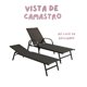 thumbnail image 4 of Camastro Reclinable Metálico Textileno Negro Jardín Alberca Terraza Soporta 120kg 2 Piezas, 4 of 5