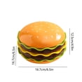 thumbnail image 3 of Juego de vajilla estilo hamburguesa de 7 piezas, platos de cena, platos de postre, tapas, tazones de cereales, vajilla novedosa, regalo, platos de cena, platos de postre, tapas, tazones de, 3 of 6