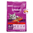 thumbnail image 2 of Alimento Seco para Gatos Adultos Whiskas® 4 en 1, 100% Nutrición Completa y Balanceada – Sabor Carne 3kg, 2 of 9