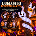 thumbnail image 3 of Inflable Halloween Fantasmas Espiral Calabaza 1.8m Luces Led, 3 of 9