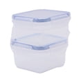 thumbnail image 2 of Contenedor Prichos de Plástico con Tapa, Transparentes 2 Piezas, 2 of 4