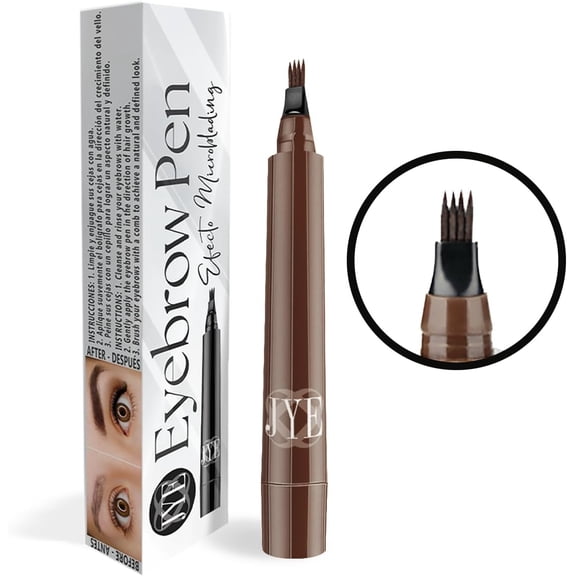 Nuevo Lapiz para Cejas Efecto Microblading, Dibujo pelo a pelo, Impermeable, Larga duración, Maquillaje para cejas. Color CAFE OSCURO