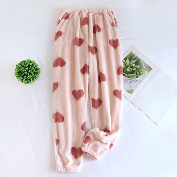 Puyaiuu Women's Pajama Pants With Pockets Flannel Pajama All kinds of Print Comfy Lounge Pant Fuzzy Sleep Bottoms with Pockets Gift