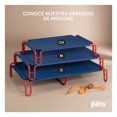 thumbnail image 4 of Cama Elevada para Perro con Malla Transpirable, Catre de Mascotas Esquimal(Azul - Rojo,122x85x20 cm), 4 of 7