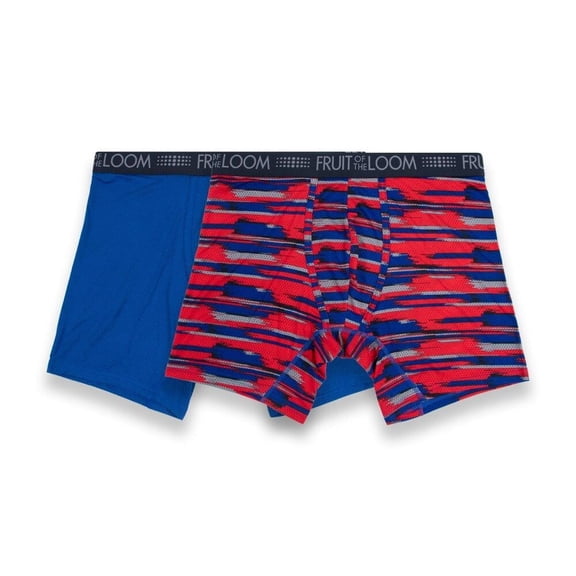 Bóxer Fruit Of The Loom para Hombre, Ajustable Breathable Micro-Mesh 2 Piezas Multicolor Talla M