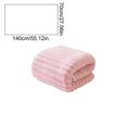 thumbnail image 3 of CaiYueKe Coral Fleece Striped Bath Towel 140x70cm Thick Soft Absorbent Quick Dry Lightweight for Couples Home Bathroom Gym Pool Beach Travel Hotel Spa Wrap Premium Polyester Fabric, 3 of 7