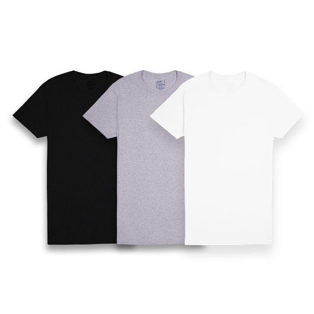 Playera Interior Fruit of the Loom para Hombre, 3 Piezas Cuello Redondo Multicolor Talla G