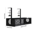 thumbnail image 3 of Plancha de Oficina Sin Agujeros Debajo de La Mesa, de Acero Al Carbono, Cesta Colgante de Almacenamiento, Organizador de Cables, Estantes Laterales de Escritorio Ajustables para Aulas, 3 of 6