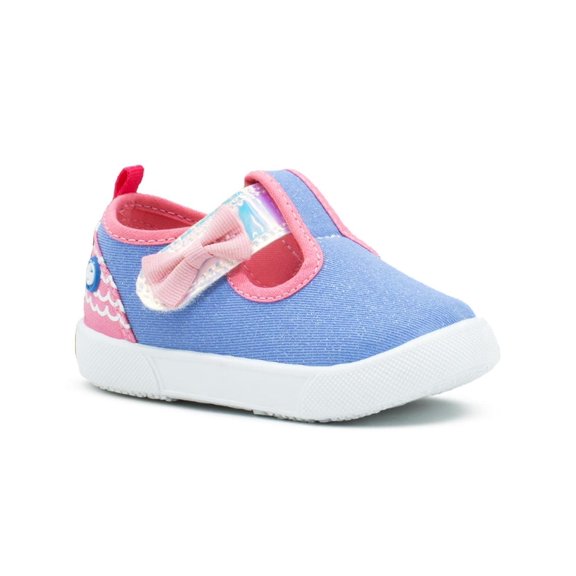 Tenis Niña Bubble Gummers® Yuli I Color Mezclilla Ligero Con Contactel azul acero 16