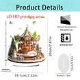 thumbnail image 3 of Christmas Acrylic Ornaments Set, Holiday Carousel and Castle Decor, Festive Home Display, Seasonal Tabletop Decorations, Winter Themed Accents, Lightweight Acrylic Christmas Decor for Mantel Shelf, 3 of 5