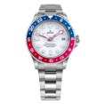 thumbnail image 1 of Ratio Reloj Automático FreeDiver Serie GMT para Hombre, Acero Inoxidable, Zafiro, Esfera Blanca, Bisel Pepsi Azul y Rojo, RTF061, 200 M, 1 of 10