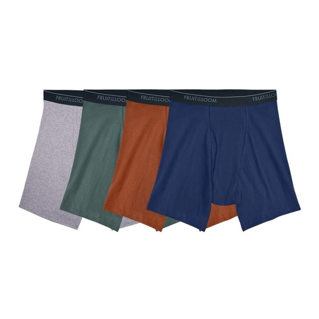 Bóxer Fruit Of The Loom para Hombre, 4 Piezas Multicolor Talla EG