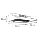 thumbnail image 3 of Campana Sanaire CR 54cm Negro de pared SANAIRE CR54NGO, 3 of 4