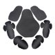 thumbnail image 2 of 7 Piezas De Cuerpo Extraíble Conjunto De Equipo De Protección Almohadillas De Espuma Para Motocicletas Ciclismo Ciclismo Chaquetas De Motorista, Negro, 2 of 8