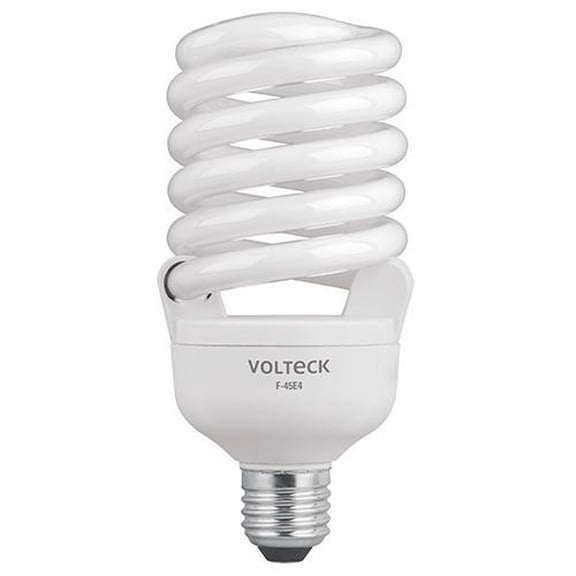 Foco 45 W Espiral T4 En Caja Volteck