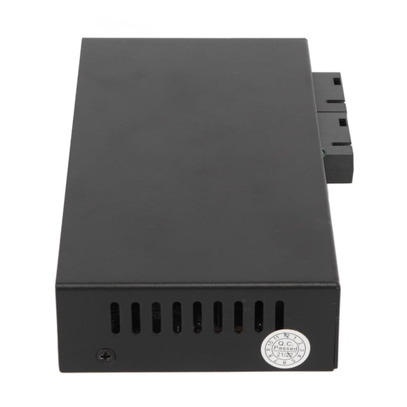 Conmutador Gigabit Ethernet, Convertidor de Medios de Fibra de 6 Puertos, 10/100/1000Mbps, Extensión RX1550NM 20 km, enchufe y reproducción, para extensión de rojo, 100-240V