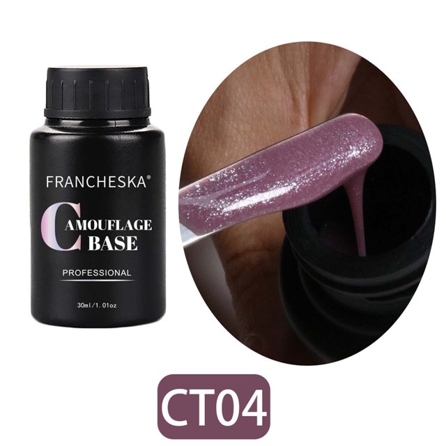 Polvo para uñas Arte de uñas Goma Color nude Base Brillantina Brillantina Fototerapia Base Pegamento Arte de uñas